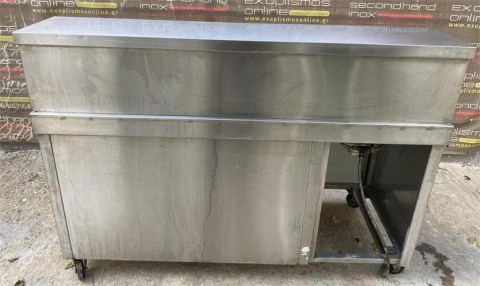 Ερμάριο / Πόστο Ανοξείδωτο Με Πάσο 170,5x70x124,5Cm Μεταχειρισμένο